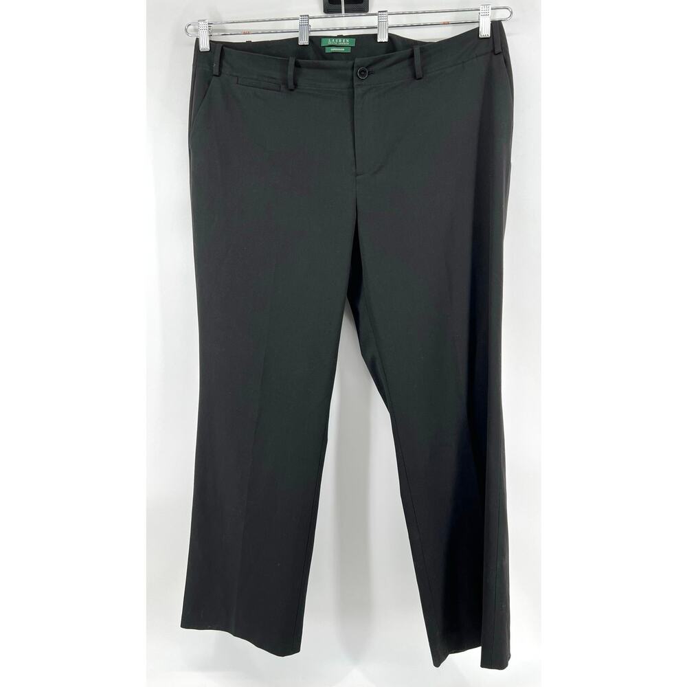 Lauren Ralph Lauren Sanderson Dress Pants Women's Size 18W Black Career Wear